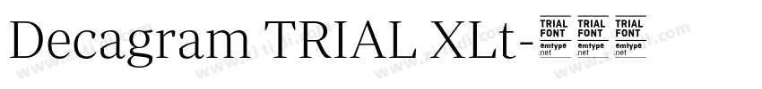 Decagram TRIAL XLt字体转换